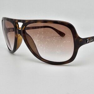Ray-Ban RB4162 710/51 Light Havana Frame Brown Gradient Lens Aviator Sunglasses